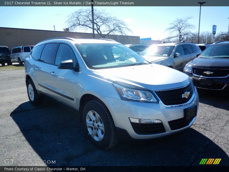 Silver Ice Metallic / Dark Titanium/Light Titanium 2017 Chevrolet Traverse LS