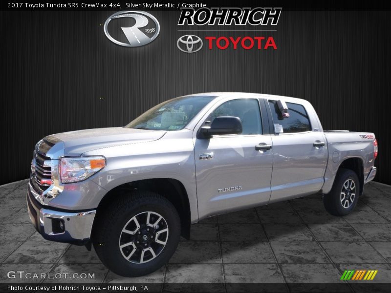 Silver Sky Metallic / Graphite 2017 Toyota Tundra SR5 CrewMax 4x4