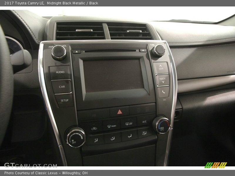Midnight Black Metallic / Black 2017 Toyota Camry LE
