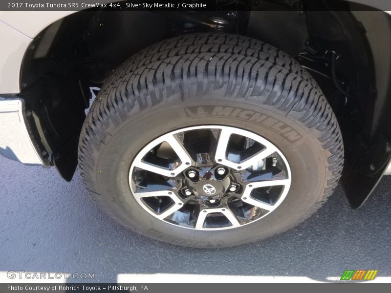 Silver Sky Metallic / Graphite 2017 Toyota Tundra SR5 CrewMax 4x4