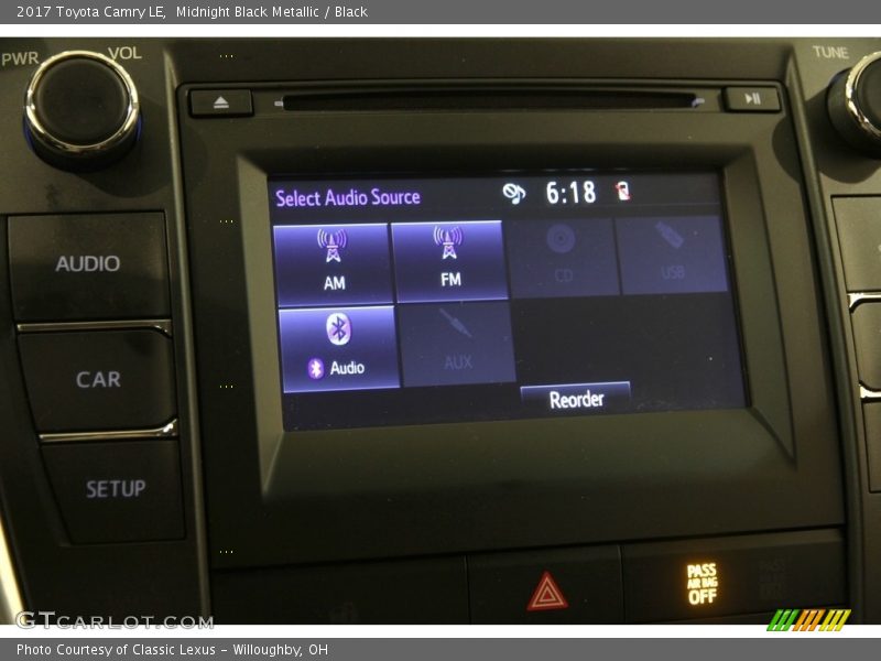 Midnight Black Metallic / Black 2017 Toyota Camry LE