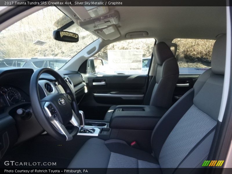 Silver Sky Metallic / Graphite 2017 Toyota Tundra SR5 CrewMax 4x4