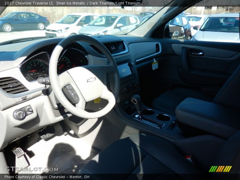 Silver Ice Metallic / Dark Titanium/Light Titanium 2017 Chevrolet Traverse LS