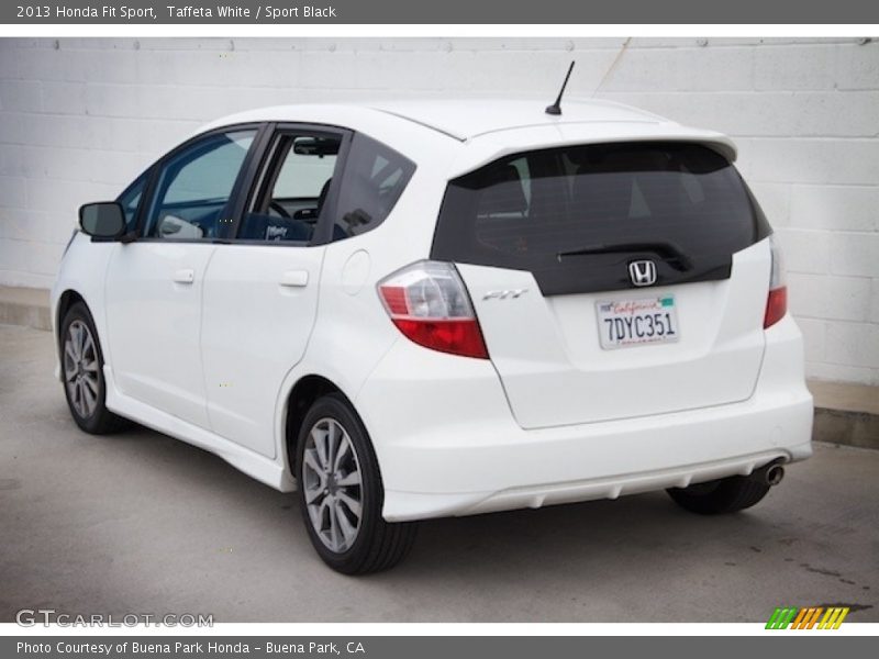 Taffeta White / Sport Black 2013 Honda Fit Sport