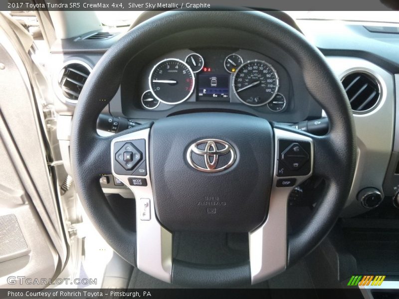 Silver Sky Metallic / Graphite 2017 Toyota Tundra SR5 CrewMax 4x4