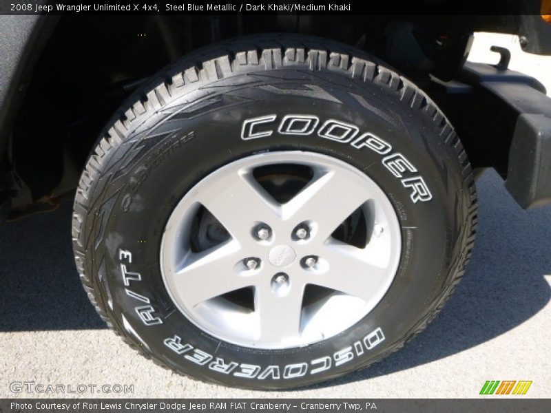 Steel Blue Metallic / Dark Khaki/Medium Khaki 2008 Jeep Wrangler Unlimited X 4x4