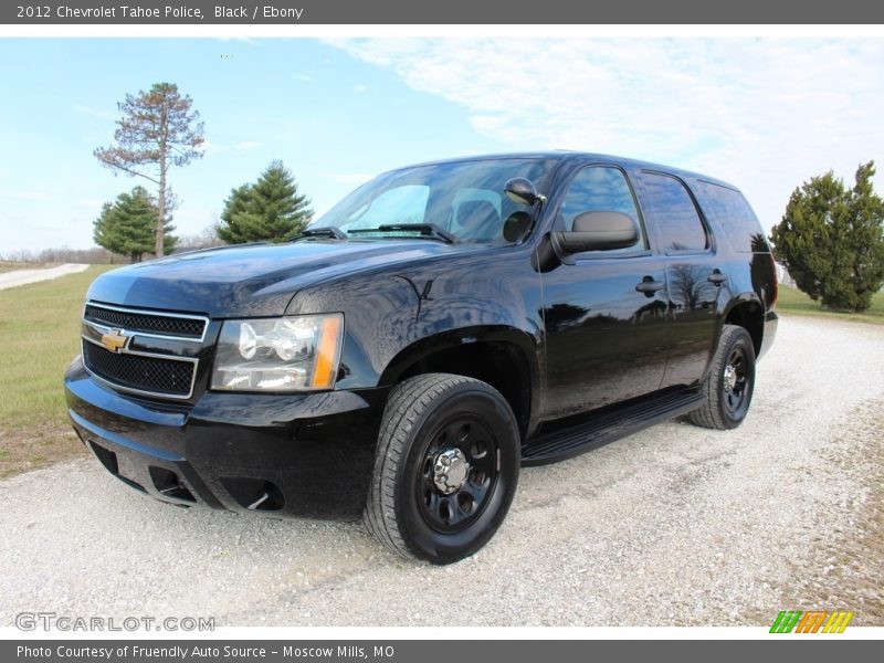 Black / Ebony 2012 Chevrolet Tahoe Police