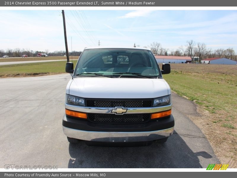 Summit White / Medium Pewter 2014 Chevrolet Express 3500 Passenger Extended LT