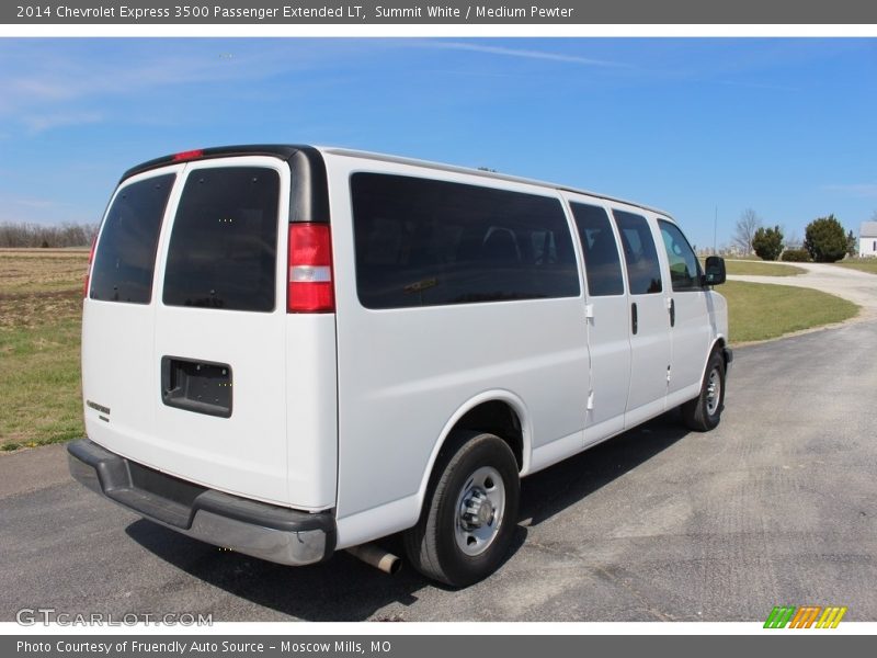Summit White / Medium Pewter 2014 Chevrolet Express 3500 Passenger Extended LT