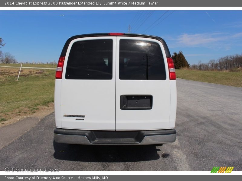 Summit White / Medium Pewter 2014 Chevrolet Express 3500 Passenger Extended LT