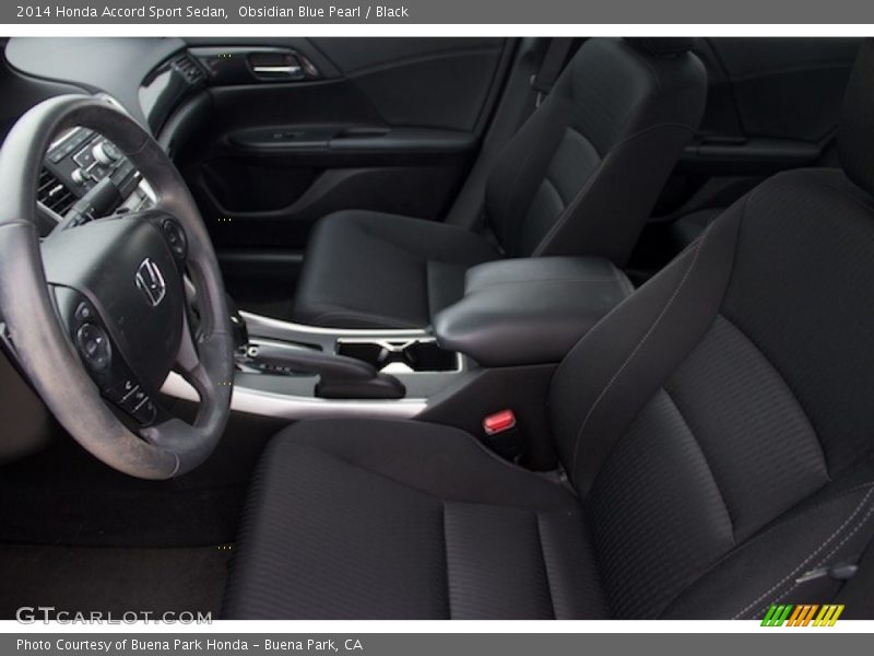 Obsidian Blue Pearl / Black 2014 Honda Accord Sport Sedan