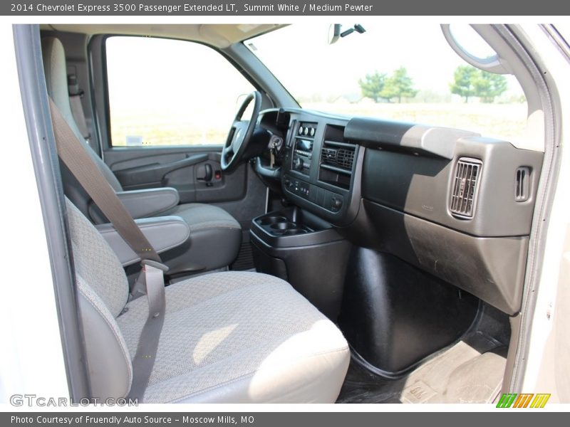 Summit White / Medium Pewter 2014 Chevrolet Express 3500 Passenger Extended LT