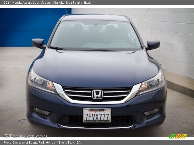 Obsidian Blue Pearl / Black 2014 Honda Accord Sport Sedan