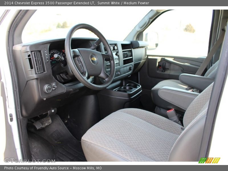 Summit White / Medium Pewter 2014 Chevrolet Express 3500 Passenger Extended LT