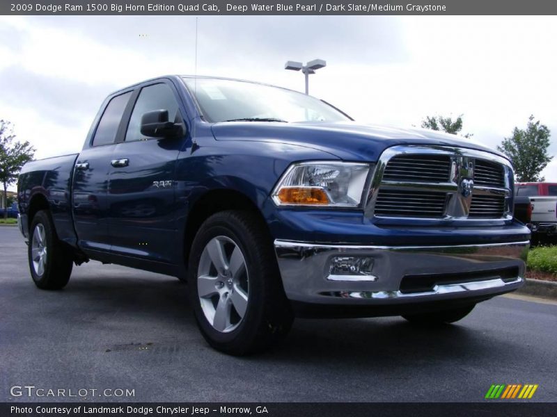 Deep Water Blue Pearl / Dark Slate/Medium Graystone 2009 Dodge Ram 1500 Big Horn Edition Quad Cab