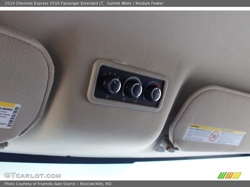 Summit White / Medium Pewter 2014 Chevrolet Express 3500 Passenger Extended LT