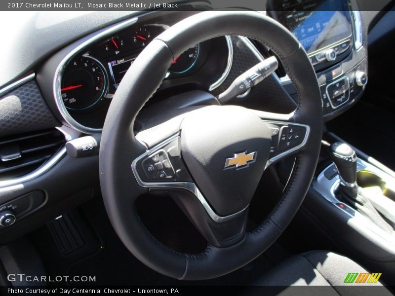 Mosaic Black Metallic / Jet Black 2017 Chevrolet Malibu LT