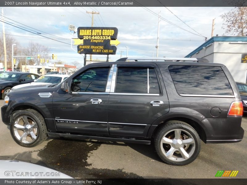 Alloy Metallic / Charcoal/Caramel 2007 Lincoln Navigator Ultimate 4x4