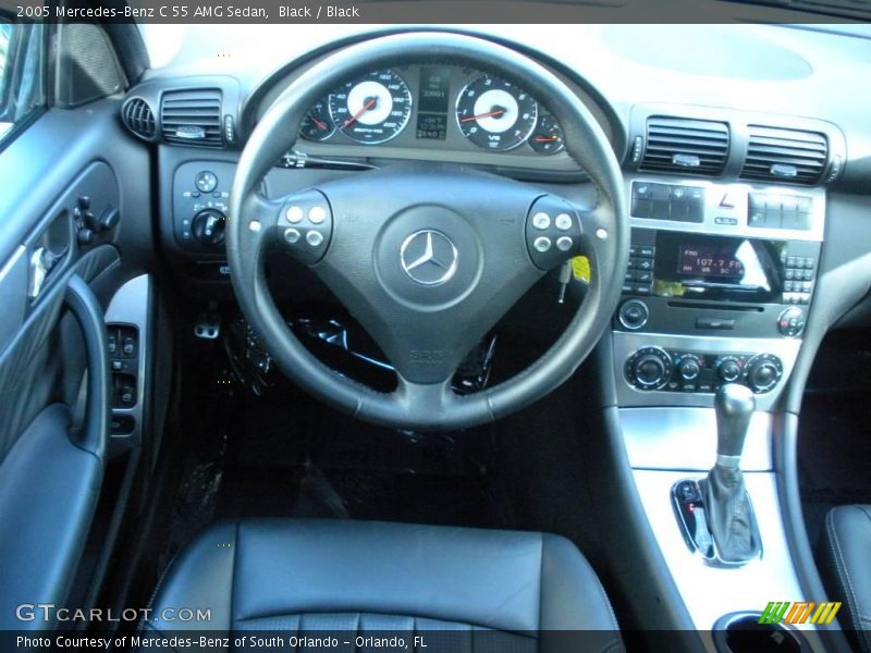 Black / Black 2005 Mercedes-Benz C 55 AMG Sedan