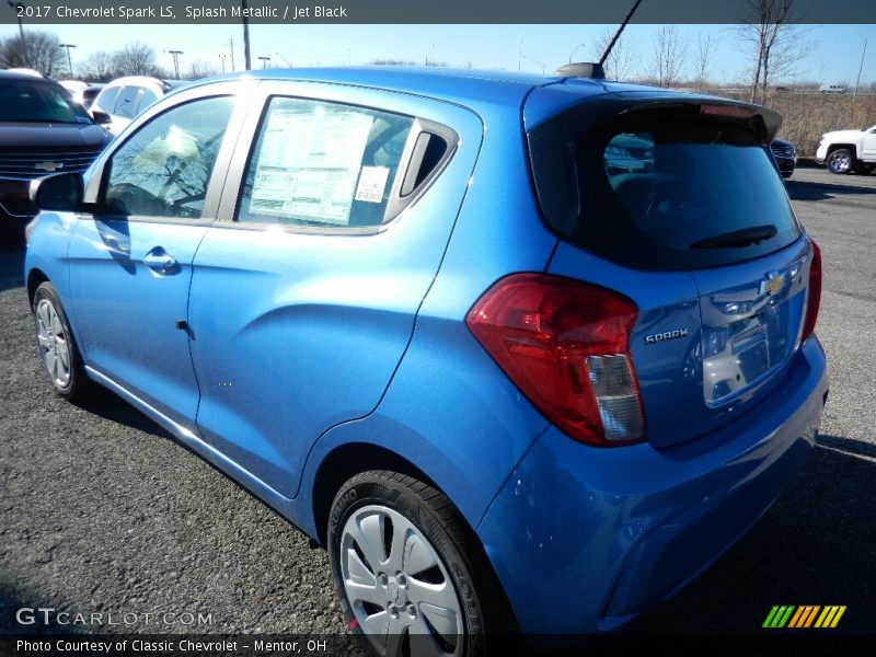 Splash Metallic / Jet Black 2017 Chevrolet Spark LS