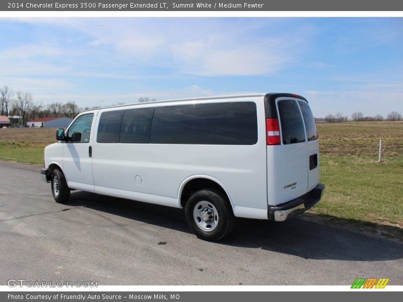 Summit White / Medium Pewter 2014 Chevrolet Express 3500 Passenger Extended LT