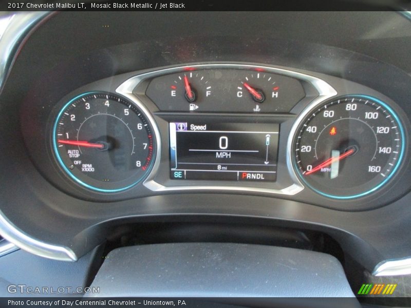 Mosaic Black Metallic / Jet Black 2017 Chevrolet Malibu LT