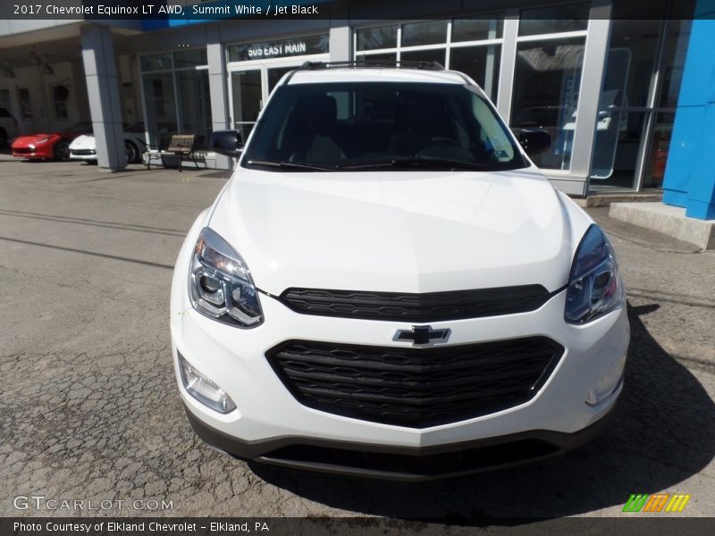 Summit White / Jet Black 2017 Chevrolet Equinox LT AWD