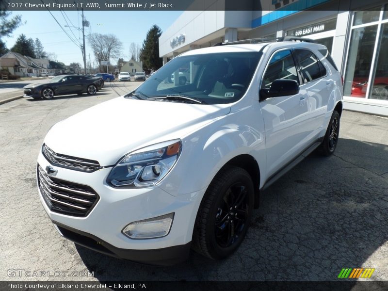 Summit White / Jet Black 2017 Chevrolet Equinox LT AWD