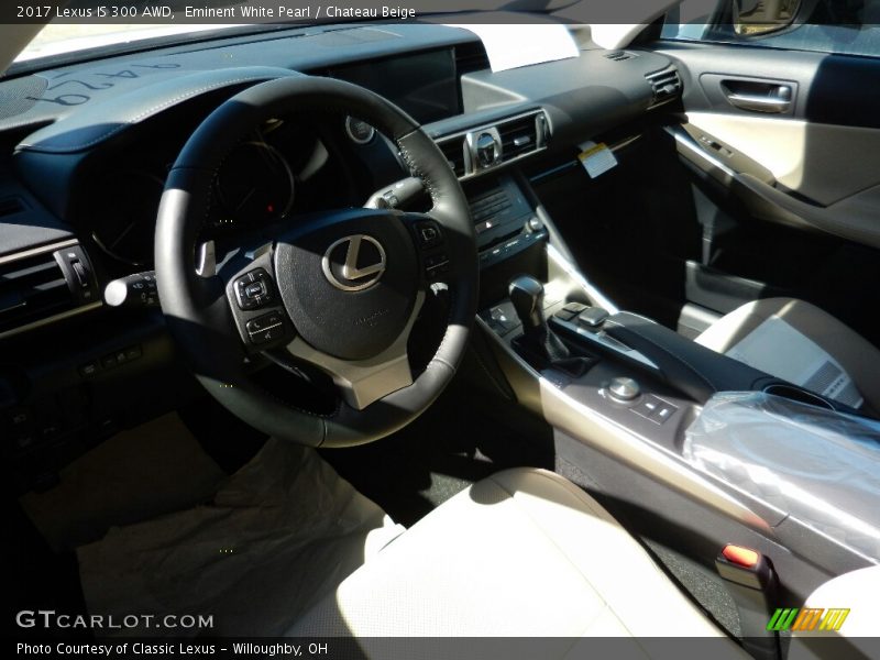 Eminent White Pearl / Chateau Beige 2017 Lexus IS 300 AWD