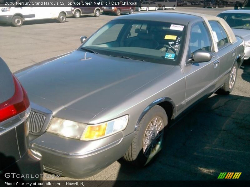 Spruce Green Metallic / Dark Charcoal 2000 Mercury Grand Marquis GS