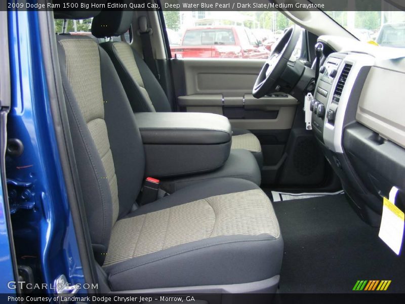 Deep Water Blue Pearl / Dark Slate/Medium Graystone 2009 Dodge Ram 1500 Big Horn Edition Quad Cab
