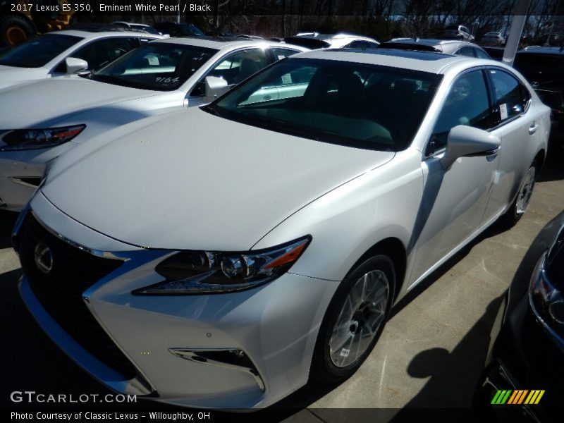 Eminent White Pearl / Black 2017 Lexus ES 350