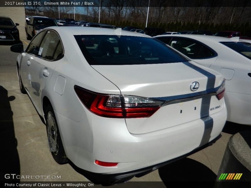 Eminent White Pearl / Black 2017 Lexus ES 350