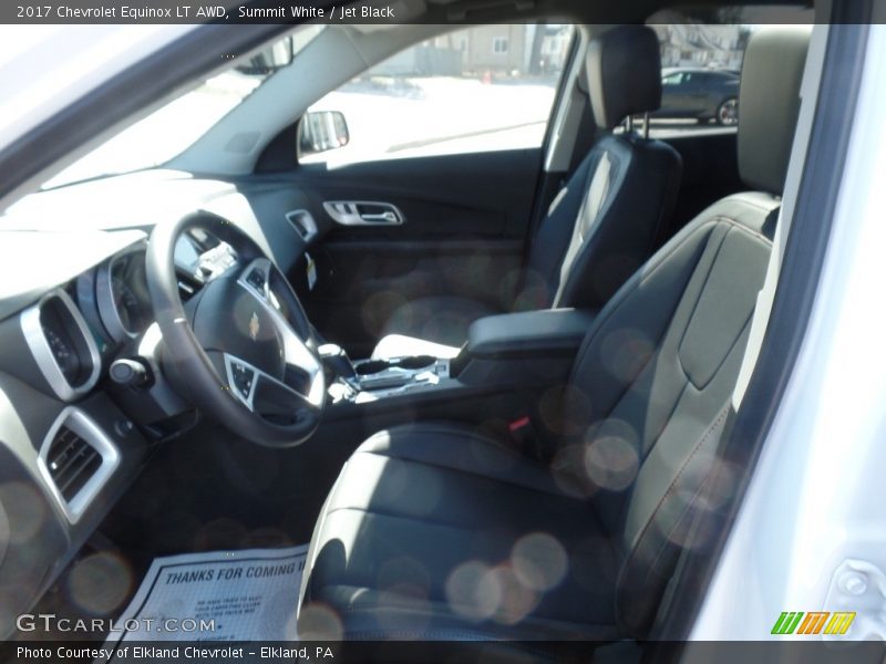 Summit White / Jet Black 2017 Chevrolet Equinox LT AWD