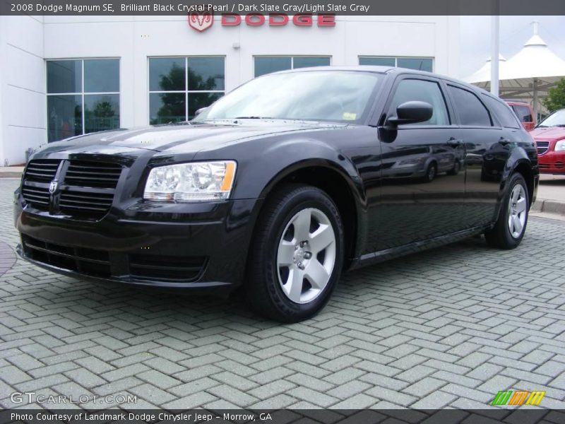 Brilliant Black Crystal Pearl / Dark Slate Gray/Light Slate Gray 2008 Dodge Magnum SE