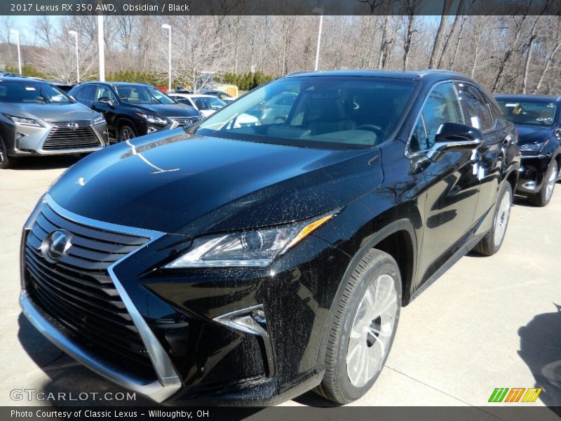 Obsidian / Black 2017 Lexus RX 350 AWD