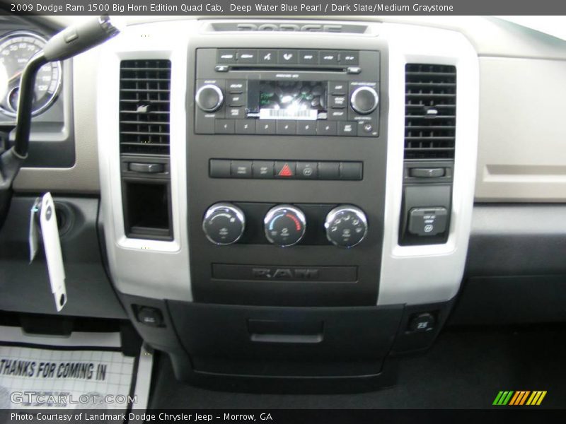 Deep Water Blue Pearl / Dark Slate/Medium Graystone 2009 Dodge Ram 1500 Big Horn Edition Quad Cab