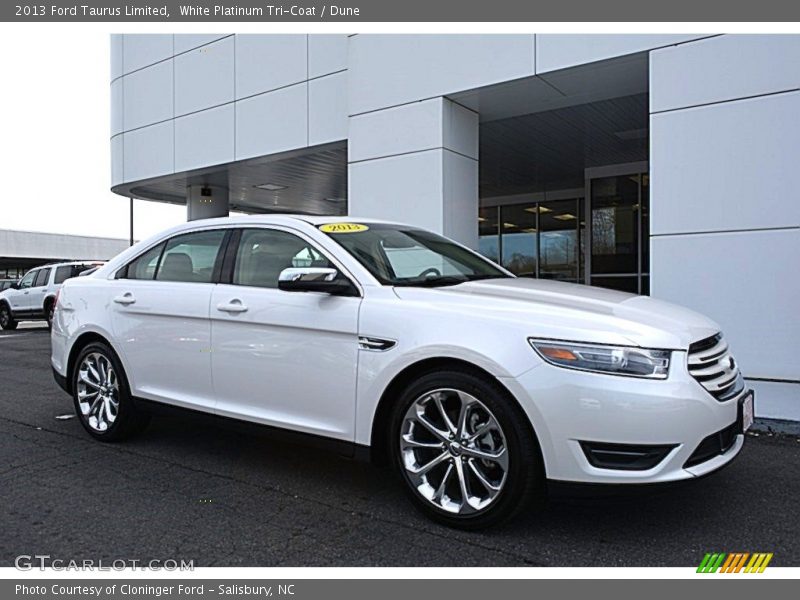 White Platinum Tri-Coat / Dune 2013 Ford Taurus Limited