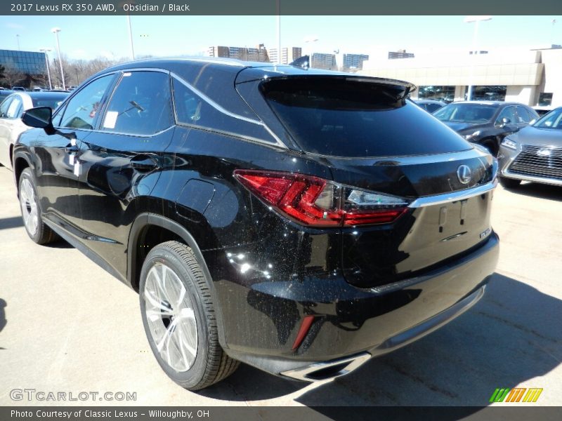 Obsidian / Black 2017 Lexus RX 350 AWD