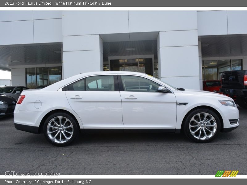 White Platinum Tri-Coat / Dune 2013 Ford Taurus Limited