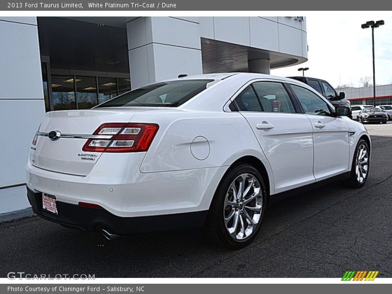 White Platinum Tri-Coat / Dune 2013 Ford Taurus Limited