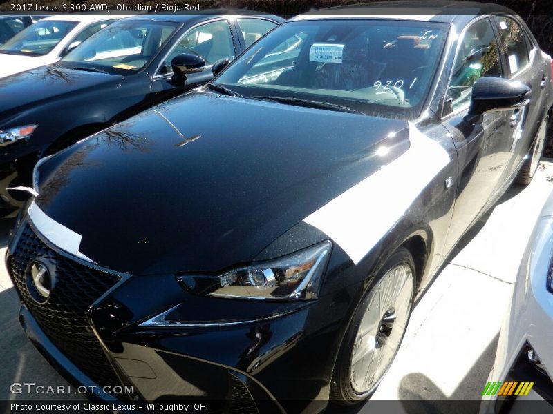 Obsidian / Rioja Red 2017 Lexus IS 300 AWD