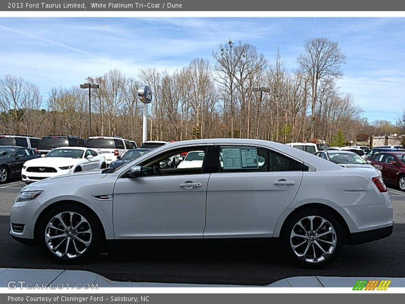 White Platinum Tri-Coat / Dune 2013 Ford Taurus Limited