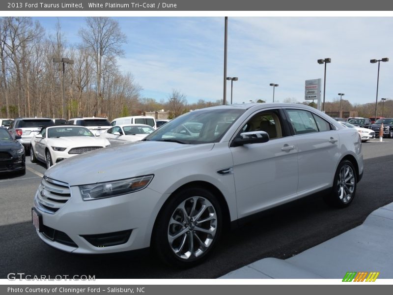 White Platinum Tri-Coat / Dune 2013 Ford Taurus Limited