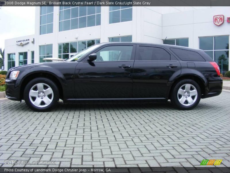Brilliant Black Crystal Pearl / Dark Slate Gray/Light Slate Gray 2008 Dodge Magnum SE