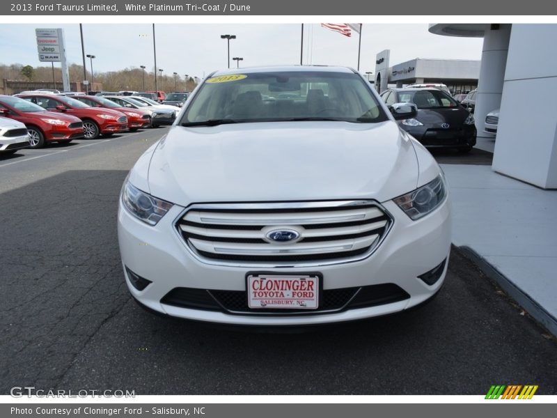 White Platinum Tri-Coat / Dune 2013 Ford Taurus Limited
