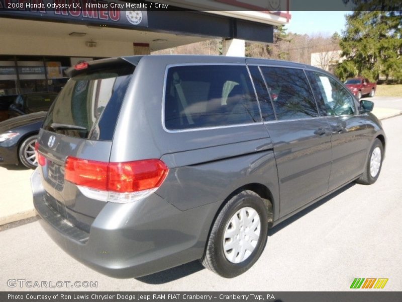 Nimbus Gray Metallic / Gray 2008 Honda Odyssey LX