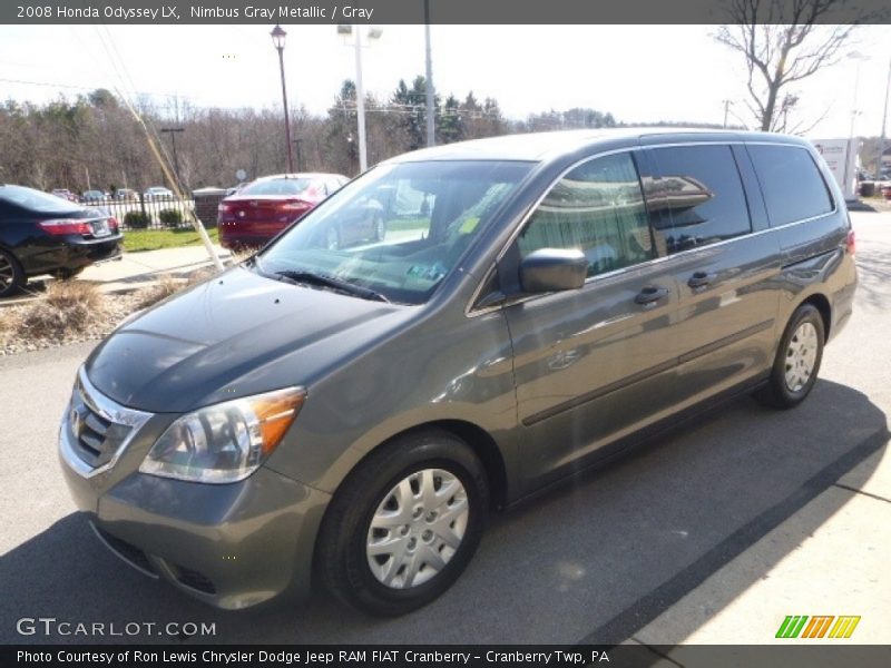 Nimbus Gray Metallic / Gray 2008 Honda Odyssey LX