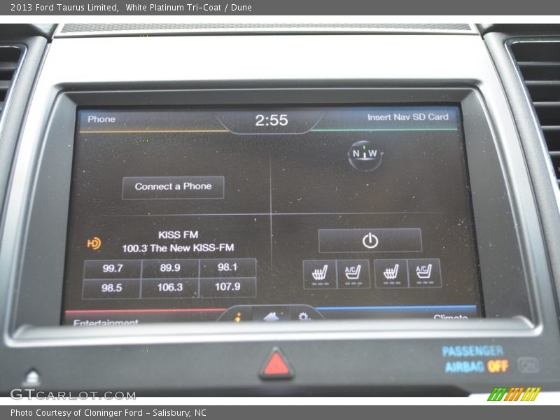 White Platinum Tri-Coat / Dune 2013 Ford Taurus Limited