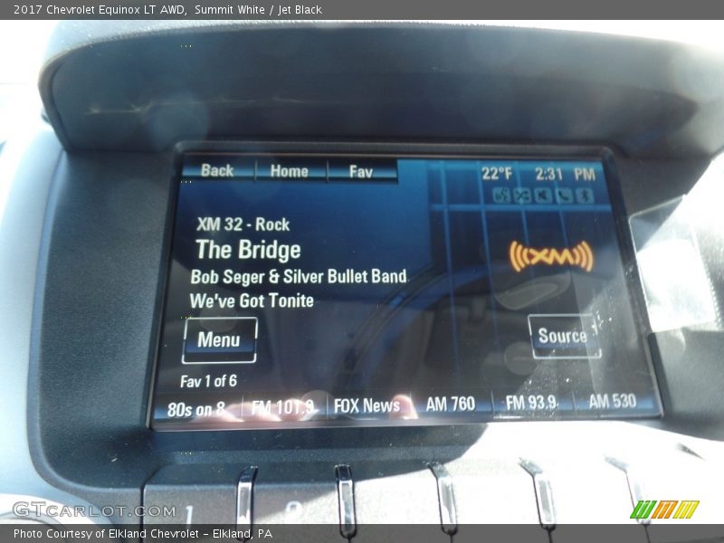 Summit White / Jet Black 2017 Chevrolet Equinox LT AWD